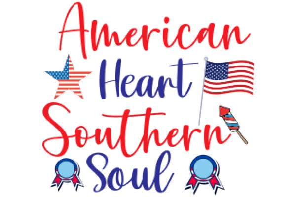 American Heart, Southern Soul: A Graphic Design Showcasing the Unity of American Values