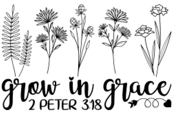 Grow in Grace: A Collection of Flower Illustrations with Biblical Reference