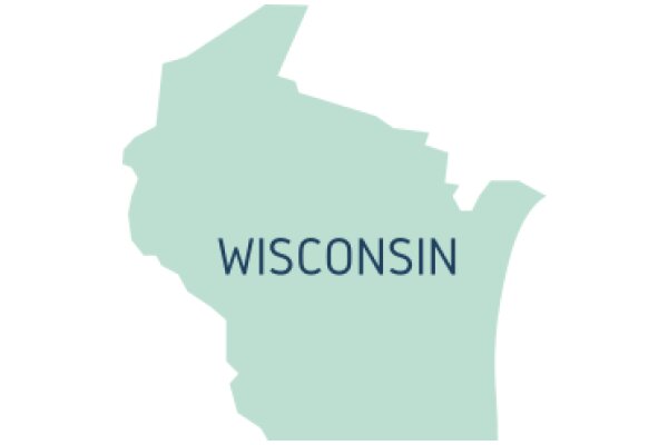 Wisconsin State Map with Text