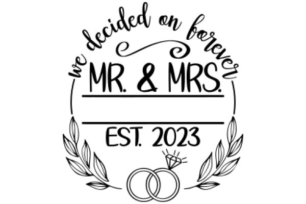 A 2023 Wedding Announcement: Mr. & Mrs. Est. 2023