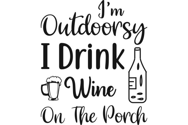 A Humorous Take on Outdoor Drinking