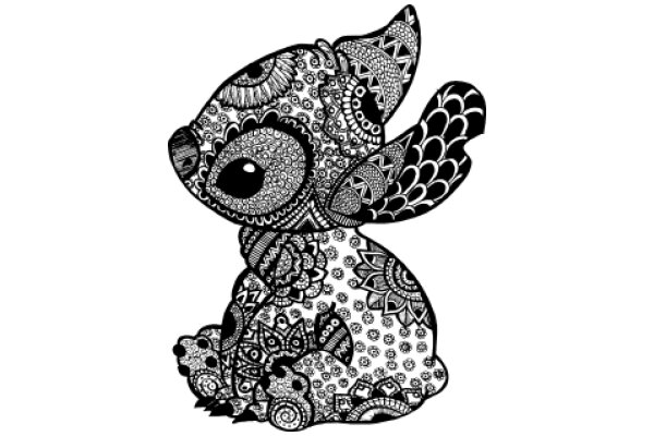 Stylized Illustration of a Whimsical Creature