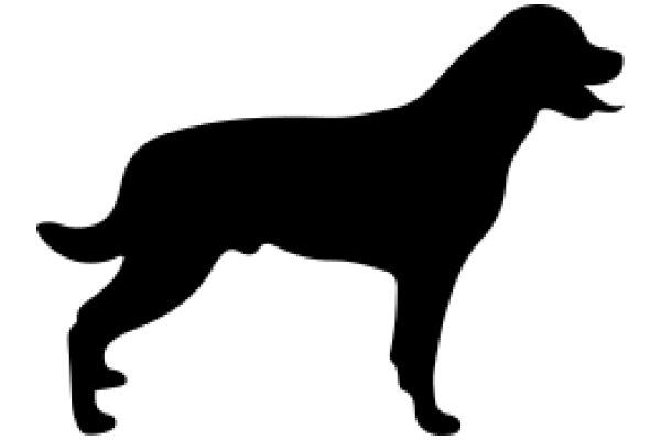 A Silhouette of a Dog's Profile