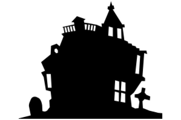 Silhouette of a Haunted House