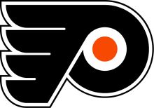 Stylized Hockey Logo with Orange Circle