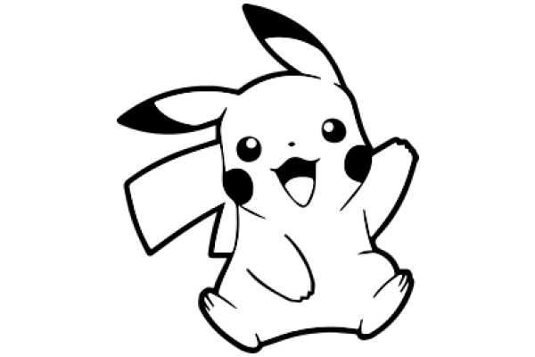 Energetic Ears and a Friendly Smile: A Charming Pikachu Illustration