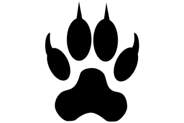 Simplistic Paw Print Icon