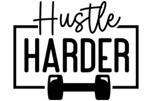 Hustle Harder: The Motivational Logo