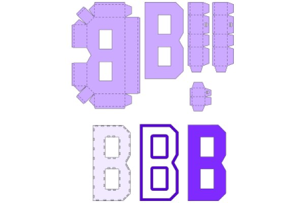 Purple Letter B: A Collection of Stylized Designs