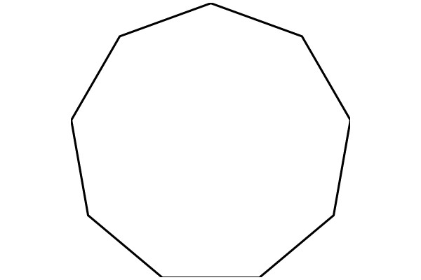 A Simple Geometric Shape: A Circle with Eight Triangular Sides