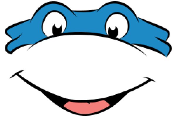 Stylized Cartoon Character with a Smile and Blue Hat