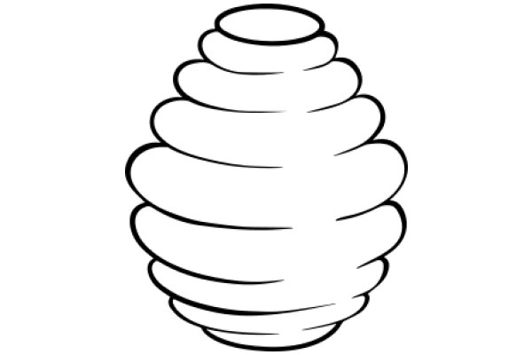 Simplistic Line Drawing of a Spiral