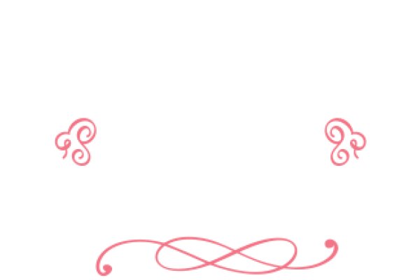 A Whimsical Pink Swirl on a White Background