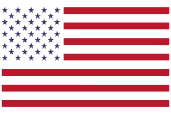 United States Flag with Stars and Stripes