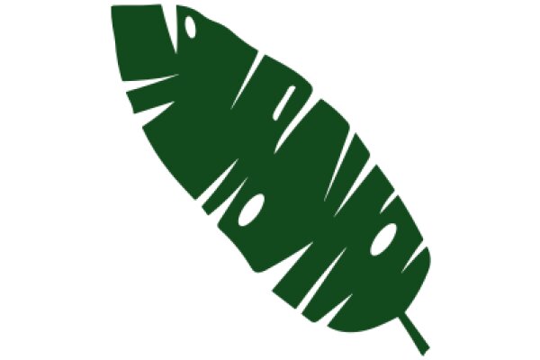 Stylized Green Leaf Design