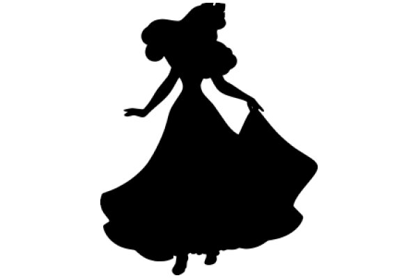 Silhouette of a Cinderella-like Figure