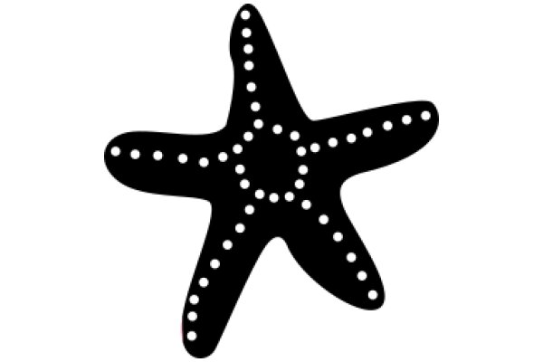 Stylized Starfish with Polka Dots