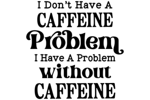 A Humorous Take on Caffeine Dependence