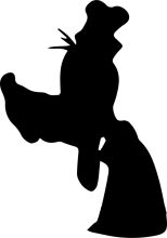 Silhouette of a Pirate with a Hooked Hand