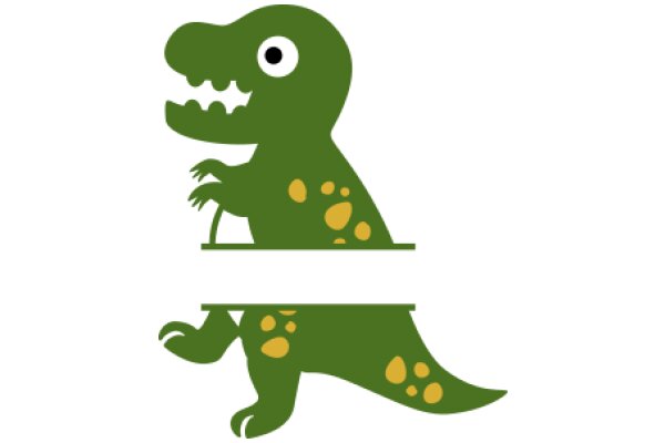 A Playful Illustration of a T-Rex with a Table