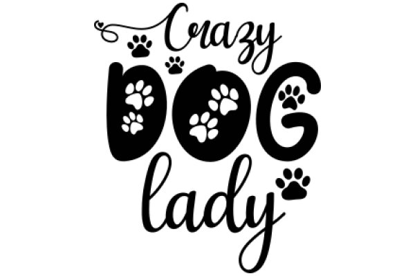 Crazy Dog Lady: A Graphic Design Showcasing a Passion for Canine Companionship