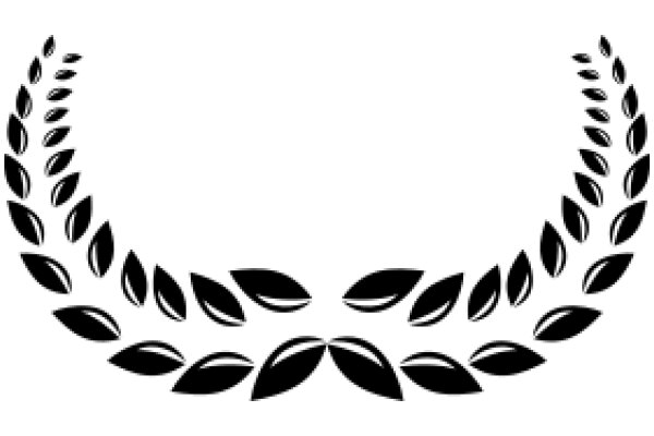 Elegant Black Laurel Wreath