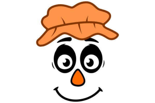 A Whimsical Character: The Orange Hat and Smile