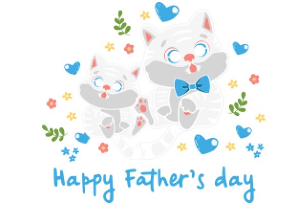 Celebrating Father's Day with Adorable Cat Stickers and a Heartfelt Message