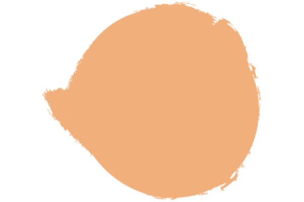 A Solid Peach-Colored Circle