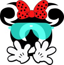 Whimsical Character: A Playful Blend of Minnie Mouse and a Ladybug