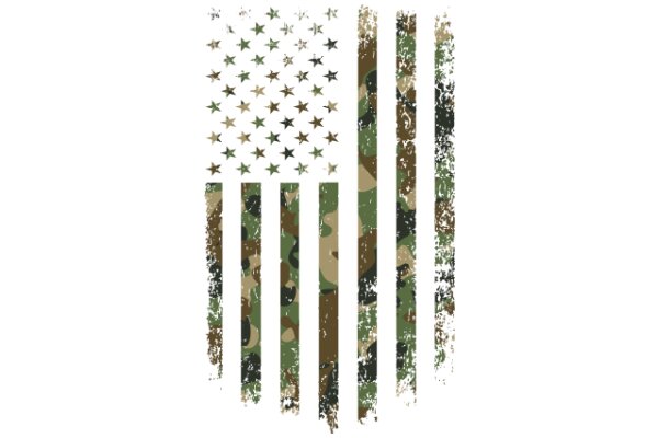 Stripes of Camouflage and Stars: A Unique American Flag Design