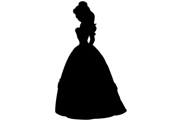 Silhouette of a Cinderella Figure