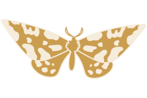 Stylized Butterfly with a Golden Hue