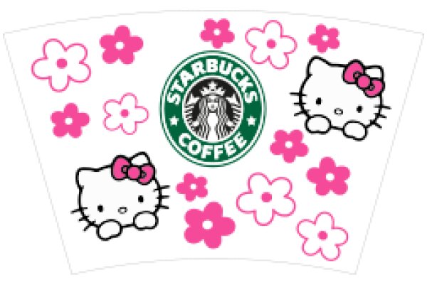 Cute Hello Kitty and Starbucks Coffee Decorations