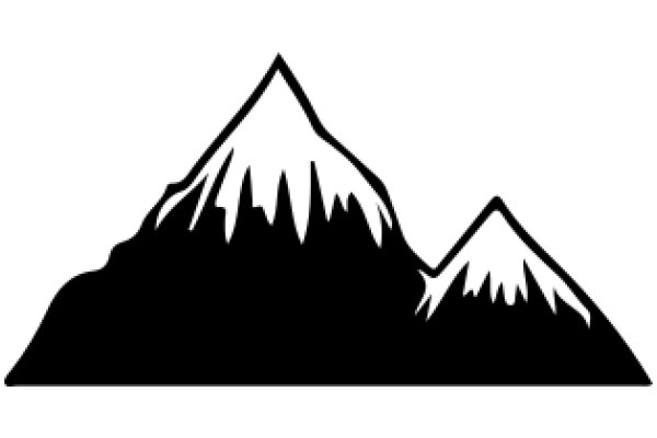 Simplistic Mountain Silhouette