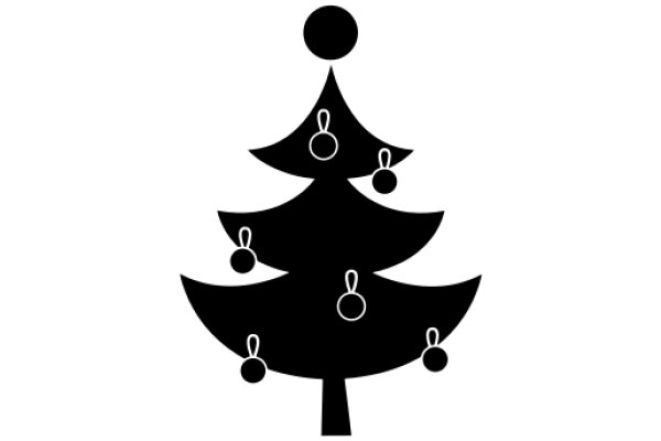 Simplistic Christmas Tree Silhouette