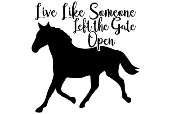 Inspirational Quote: Live Like Someone Left the Gate Open