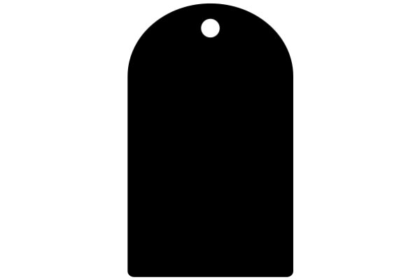 A Simple Black Tag Icon