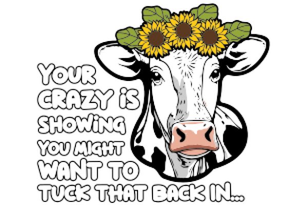 Cow's Whimsical Adventure: A Tale of Craziness and Sunflowers