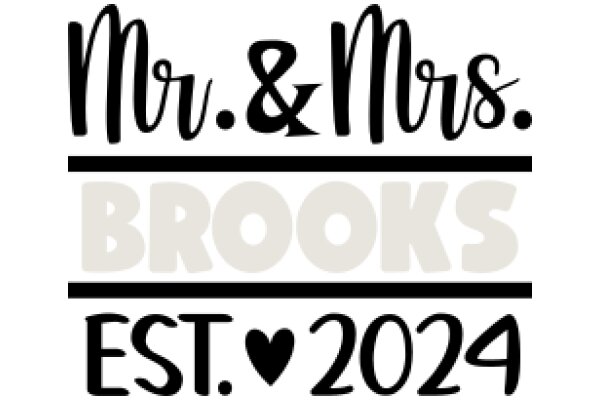 Celebrating the 2024 Wedding of Mr. and Mrs. Brooks