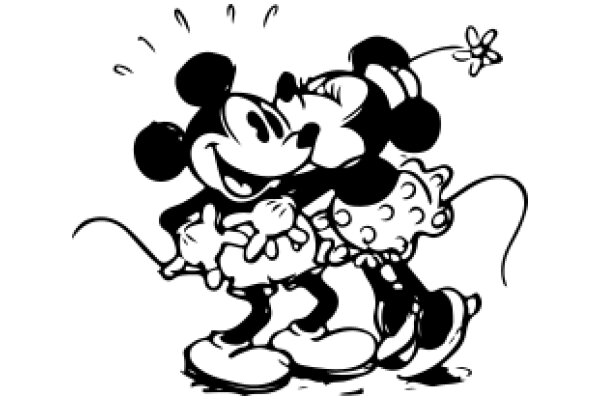 Mickey Mouse and Minnie Mouse: A Heartwarming Hug