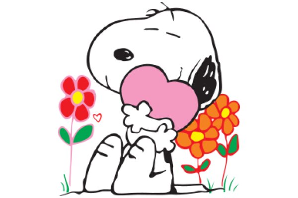 Snoopy's Sweet Surroundings: A Flowery Affair