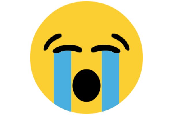 Emotional Expression of AI: A Yellow Emoji with Tears and a Mouth