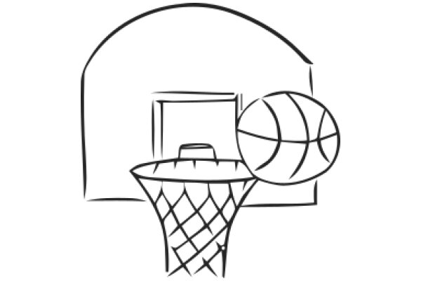 A Basketball Game in a Simplified Illustration