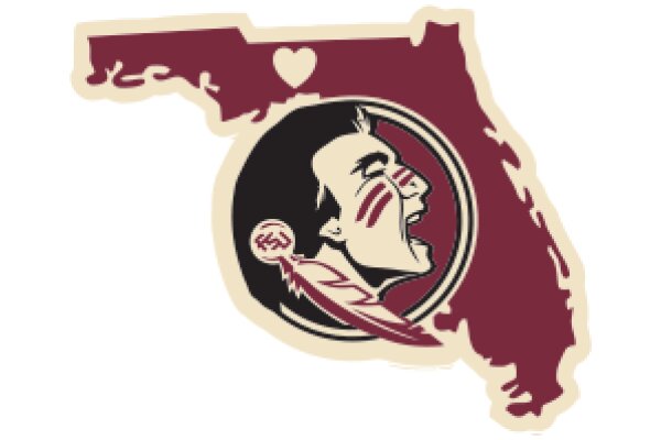 Florida State University Logo with a Native American Design Element