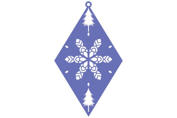 Stylized Snowflake Christmas Decoration