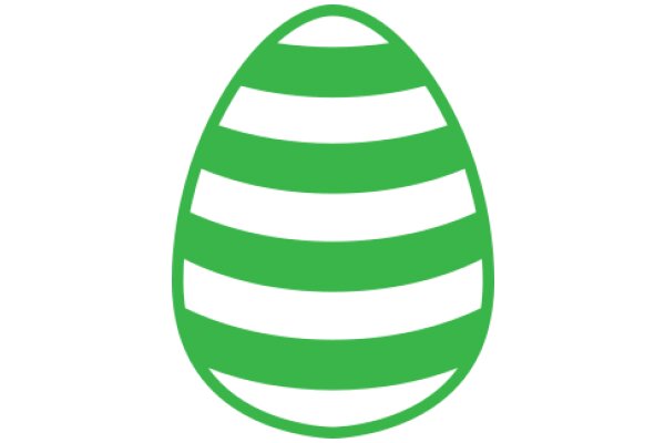 Vibrant Green and White Egg Icon