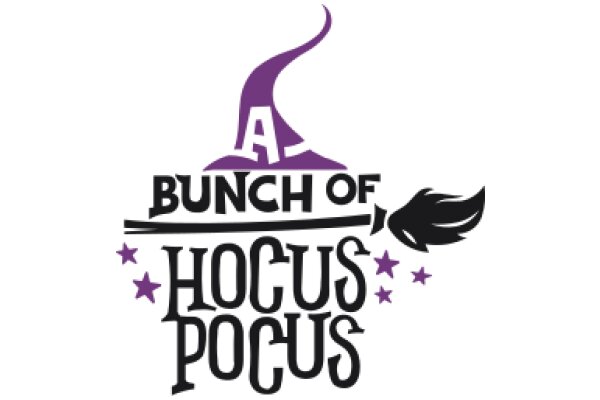 Purple Pixelated Logo for 'Bunch of Hocus Pocus'