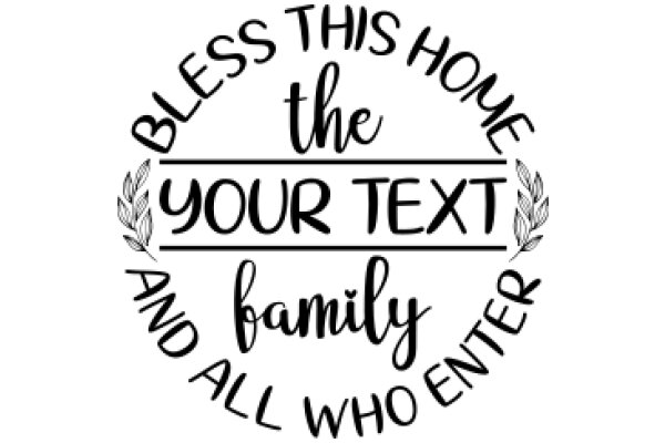 Welcome Home: Your Text and Family Enter