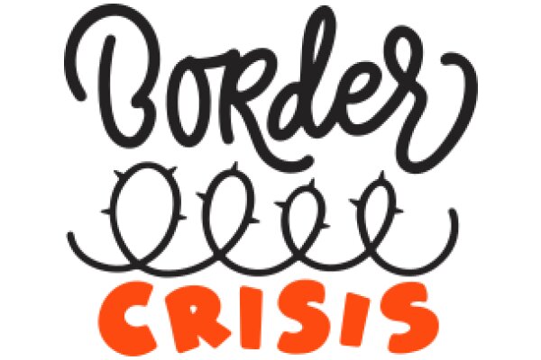 Stylized Logo for 'Border Crisis' with a Hand-Drawn Aesthetic